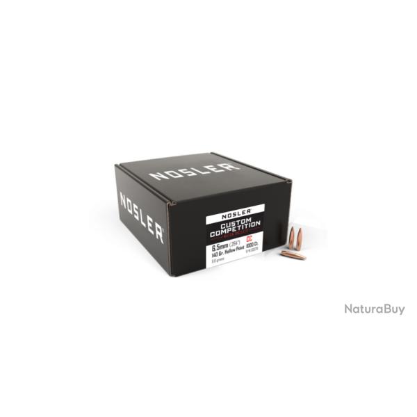 Nosler 1000 Ogives 6.5mm 140 gr HPBT Custom Competition