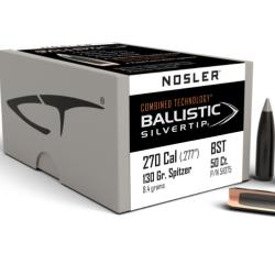Nosler 50 Ogives 270/6.8 130 gr SP Ballistic Silvertip