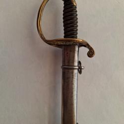 SABRE D'ADJUDANT ET DE SERGENT-MAJOR, mod&egrave;le 1845-1855