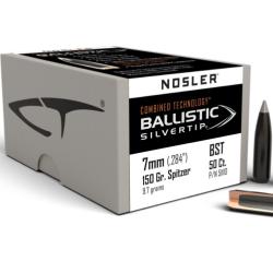 Nosler 50 Ogives 7mm 150 gr SP Ballistic Silvertip