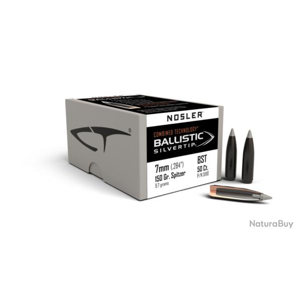 Nosler 50 Ogives 7mm 150 gr SP Ballistic Silvertip