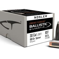 Nosler 50 Ogives 30 168 gr SP Ballistic Silvertip