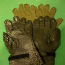 GANTS NOIR AVEC SOUS GANTS