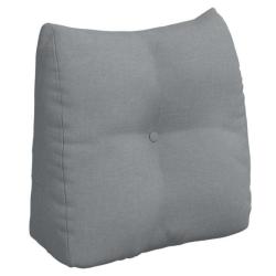 Coussin dos tissu gris clair 45x24x50 cm ergonomique soutien lombaire