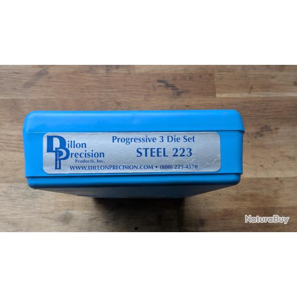 Vends jeu d'outils Dillon STEEL .223 �tat neuf