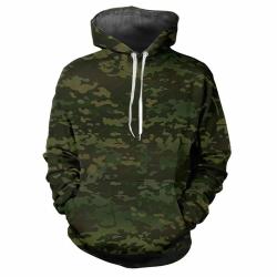Pull Sweat Capuche Camo 3D Jungle Enfants Print Casual Outdoor S-5XL Chasse P&ecirc;che