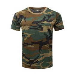 T-Shirt Camo 3D S&eacute;chage Rapide Homme Col Rond Outdoor Chasse M-3XL