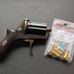 Rare revolver Poivri&egrave;re Francotte XIXe si&egrave;cle 6 Coups, Cal. 32Rim fire (non modifi&eacute;e).