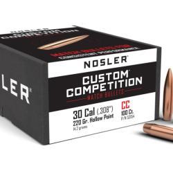 Nosler 100 Ogives 30 220 gr HPBT
