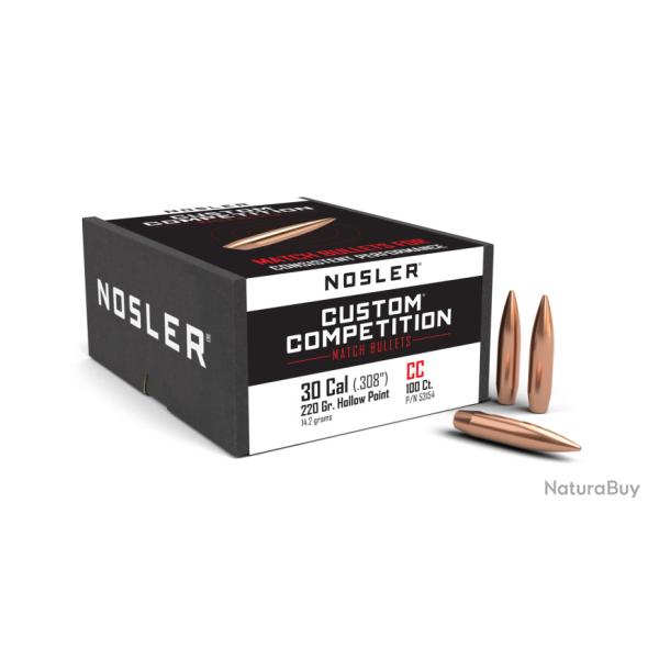 Nosler 100 Ogives 30 220 gr HPBT