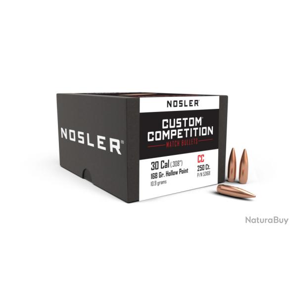 Nosler 250 Ogives 30 168 gr HPBT