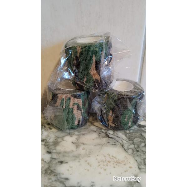 Rouleaux camo camouflage pour armes , mat�riel etc LOT x 3