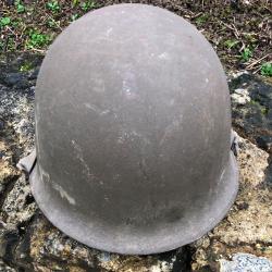 CASQUE lourd et l&eacute;ger ARM&Eacute;E FRAN&Ccedil;AISE MODE 51 1951  dat&eacute; 1953/1954 indo Alg&eacute;rie militaire