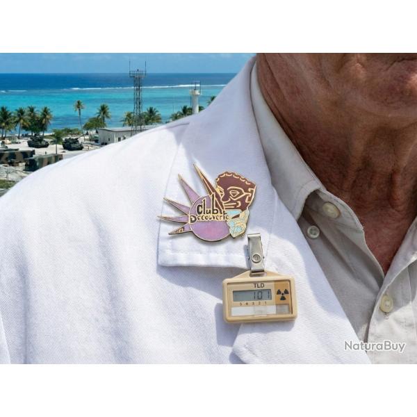 Pins Vintage Club Decouverte du CEP de Mururoa - essais nucleaires pacifique - insigne ecusson