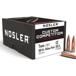 Nosler 100 Ogives 7mm 168 gr HPBT