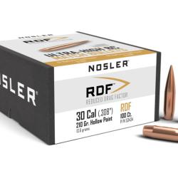 Nosler 100 Ogives 30 210 gr RDF HPBT