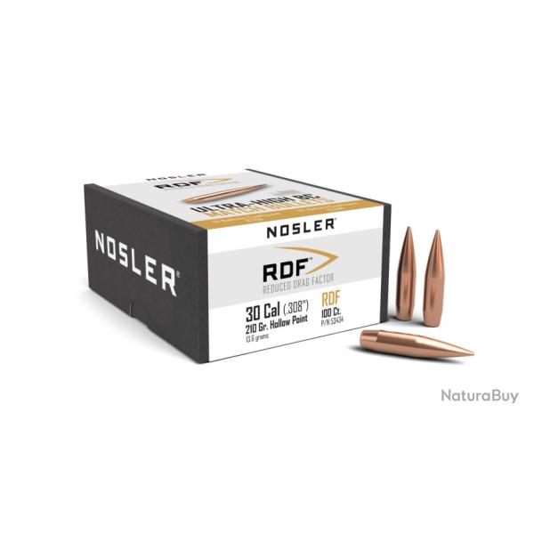 Nosler 100 Ogives 30 210 gr RDF HPBT