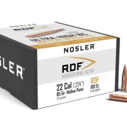 Nosler 100 Ogives 224 85 gr RDF HPBT