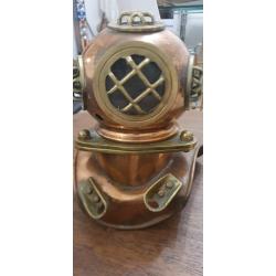 VINTAGE ANN&Eacute;ES 70 POUR PR&Eacute;SENTER LA MONTRE ROLEX SUBMARINER'MOD&Egrave;L CUIVRE LAITON HUBLOTS VERRE INTACT