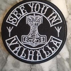 Patch thermocollant valhalla viking ( livraison gratuite par lettre )