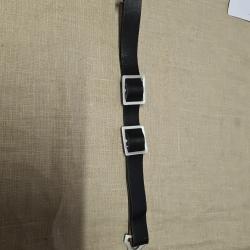 Jugulaire fer pour casque &agrave; pointe cuir &eacute;pais WW1   ( 1F )