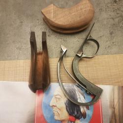 crosse+pontet+ressort de chien +2 JEUX DE PLAQUETTES POUR UBERTI 1873 BIRDHEAD