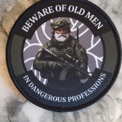 Patch tactique (syst&egrave;me velcro ) old men ( livraison gratuite par lettre )
