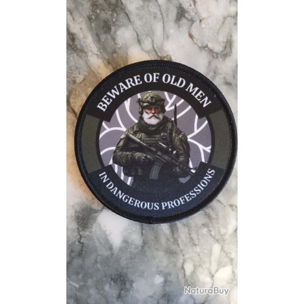 Patch tactique (syst�me velcro ) old men ( livraison gratuite par lettre )