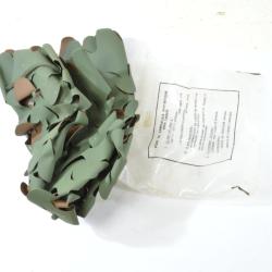 Filet de camouflage synth&eacute;tique pour casque Arm&eacute;e Fran&ccedil;aise ann&eacute;es 1980 Casque M51 F1 lacet crochets