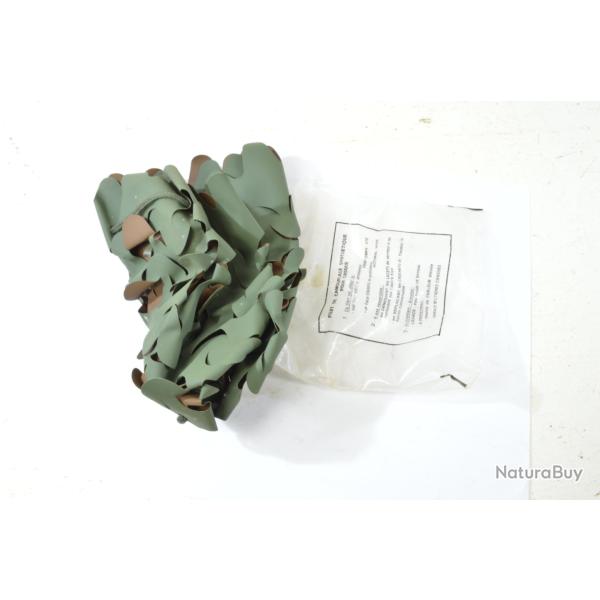 Filet de camouflage synth�tique pour casque Arm�e Fran�aise ann�es 1980 Casque M51 F1 lacet crochets