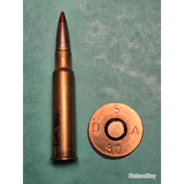 Une rare 7,5 x 53,5 R Suisse pour tube reducteur 9Cm pak arm�e Suisse Tracente .