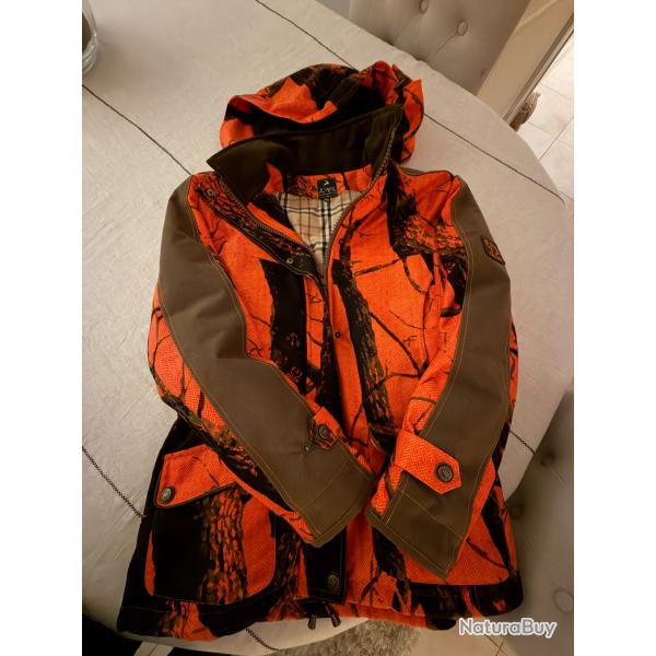 Veste de chasse Femme orange KAREN de chez JUMFIL