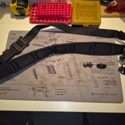 Sangle MS1 matelass&eacute;e Noir avec attaches QD