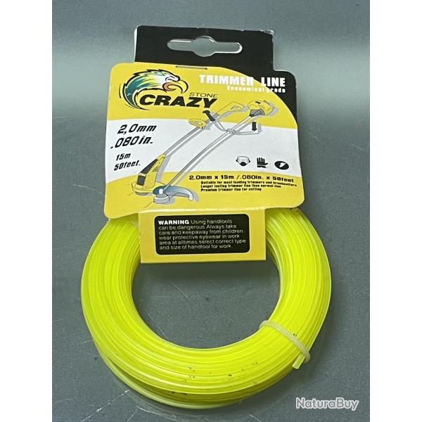 FIL DE DEBROUSSAILLEUSE CARRE 2,0 mm