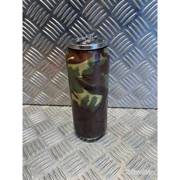 yoko design gourde forme canette isotherme 500ml inox double paroi camo ce neuf