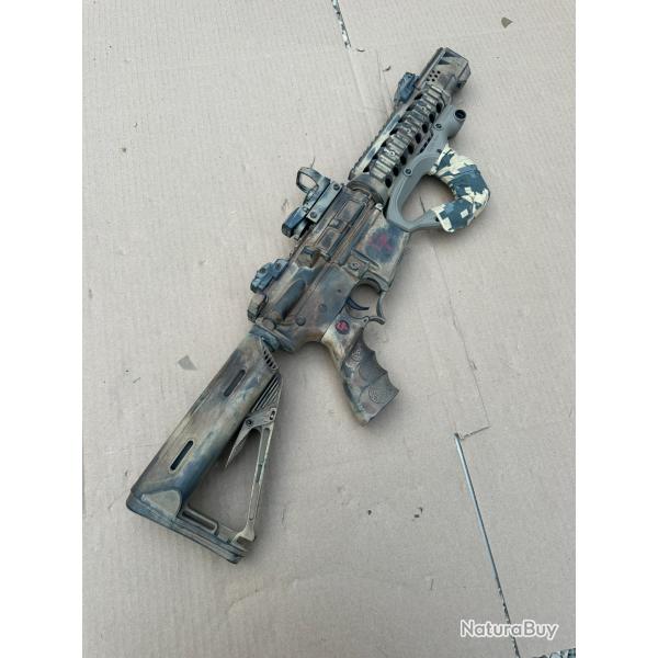 Airsoft AEG M4 CQB deco de chez Aerographe Fockeur AEG