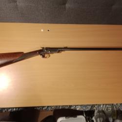 Carabine de jardin basculante monocoup artisans belge bon &eacute;tat cal 12 mm canon octogonal