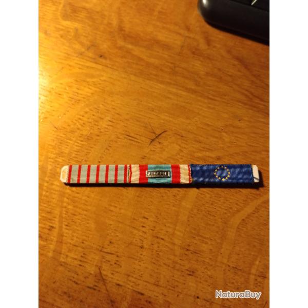 Barette militaire rappel m�daille Alg�rie Europe