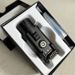 Lampe tactique 1600 lumens + laser vert ultra puissant