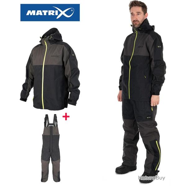 Pack veste jacket Matrix + Salopette tri layer 25K pro (taille L)