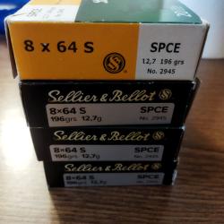 Cartouches 8x64s Sellier Bellot