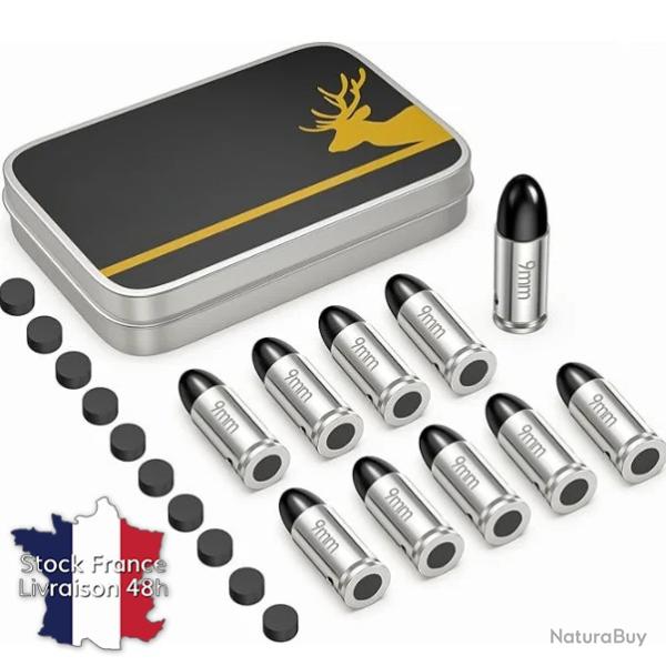 Cartouche amortisseur annulaire snap caps 9mm avec culot de rechange - Stock France