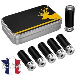 Cartouche amortisseur annulaire snap caps calibre 12 avec culot de rechange - Stock France