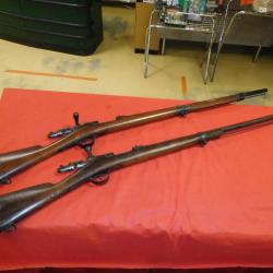 Lot 2 Fusils gras  cal 24 , Occasion vendu en l'&eacute;tat  sans prix de r&eacute;serve