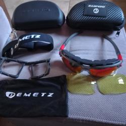 Vends lunettes sport pour tirs . Et accessoires.  Possibilit&eacute; lunettes vue &agrave; l int&eacute;rieur. Val.115 �.