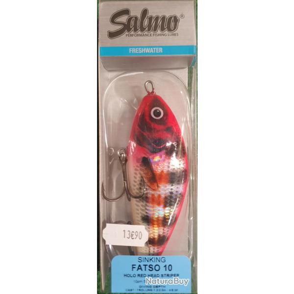Salmo Fasto 10cm 52g Holo Red Head Striper