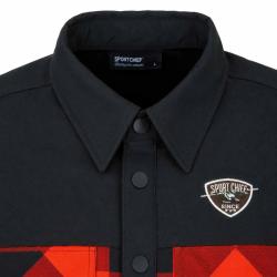 Chemise Sugar Shack Rouge Coton Premium Homme de &agrave; 3XL