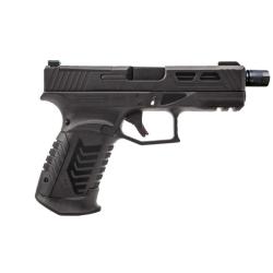 PISTOLET DY9 CAL 9X19 NOIR filet&eacute; AVEC OPTIC READY, CHARGEURS 2x15 et 4 GRIPS DERYA