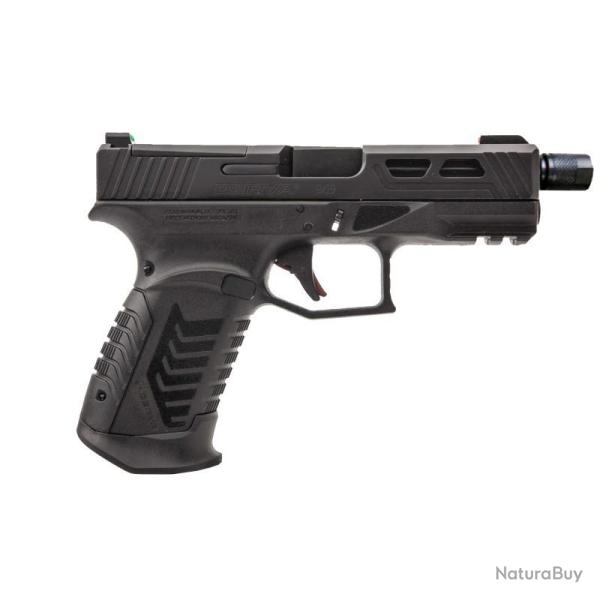 PISTOLET DY9 CAL 9X19 NOIR filet� AVEC OPTIC READY, CHARGEURS 2x15 et 4 GRIPS DERYA