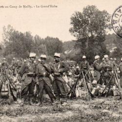 CPA - L'infanterie au Camp de Mailly .- la Grand 'Halte N&deg;4485